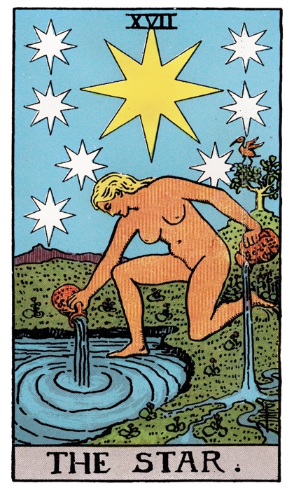 The Star, a Rider-Waite-Smith tarot card
